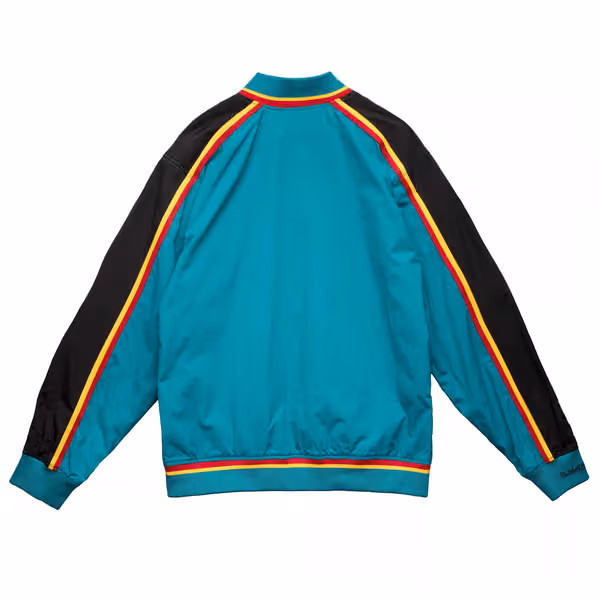 Detroit Pistons 1997-98 Authentic Warm Up NBA Jacket Teal view 2