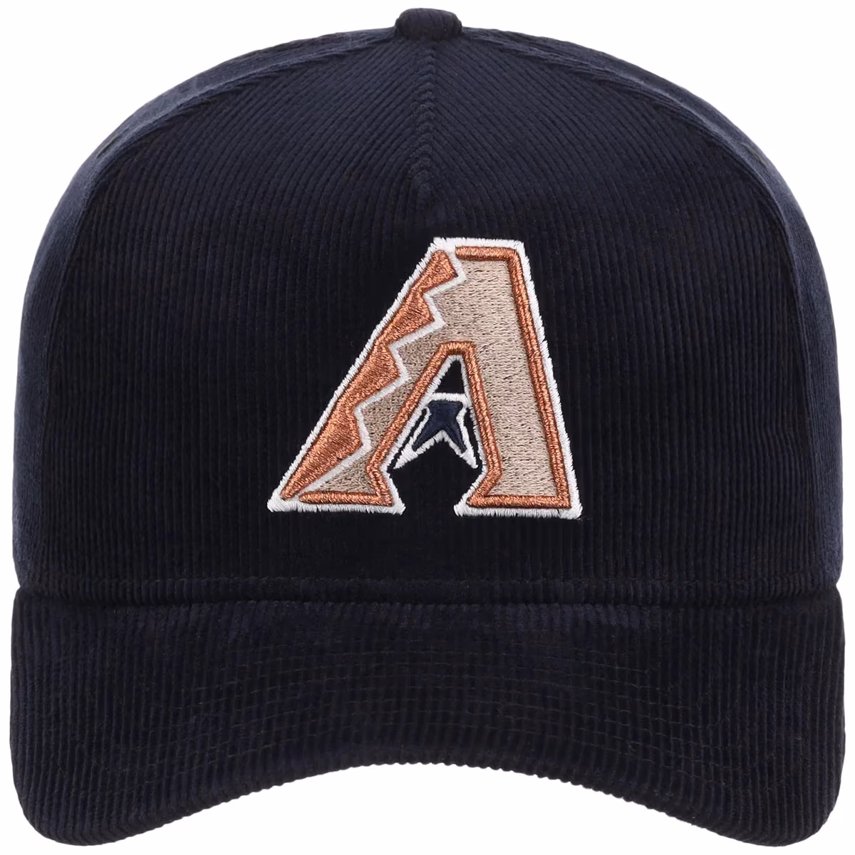 Arizona Diamondbacks MLB Navy Cord FASHION CORE New Era 9FORTY A-Frame detail view