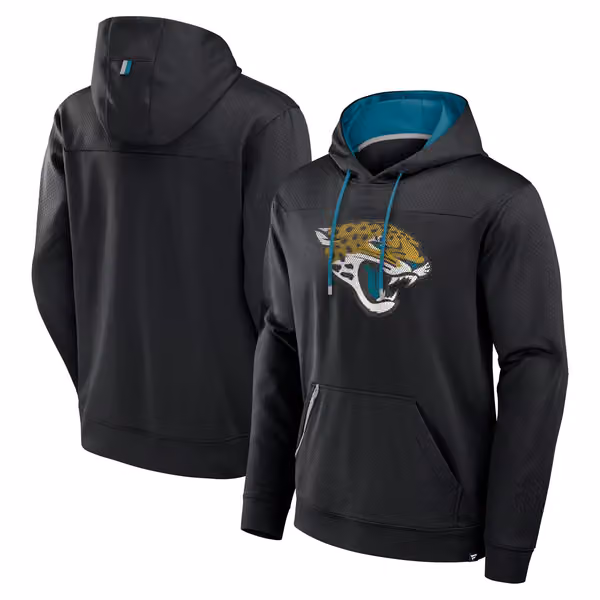 Jacksonville Jaguars Defender Dot Faded NFL Hoodie Black view 1