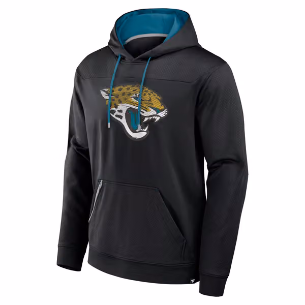 Jacksonville Jaguars Defender Dot Faded NFL Hoodie Black view 3