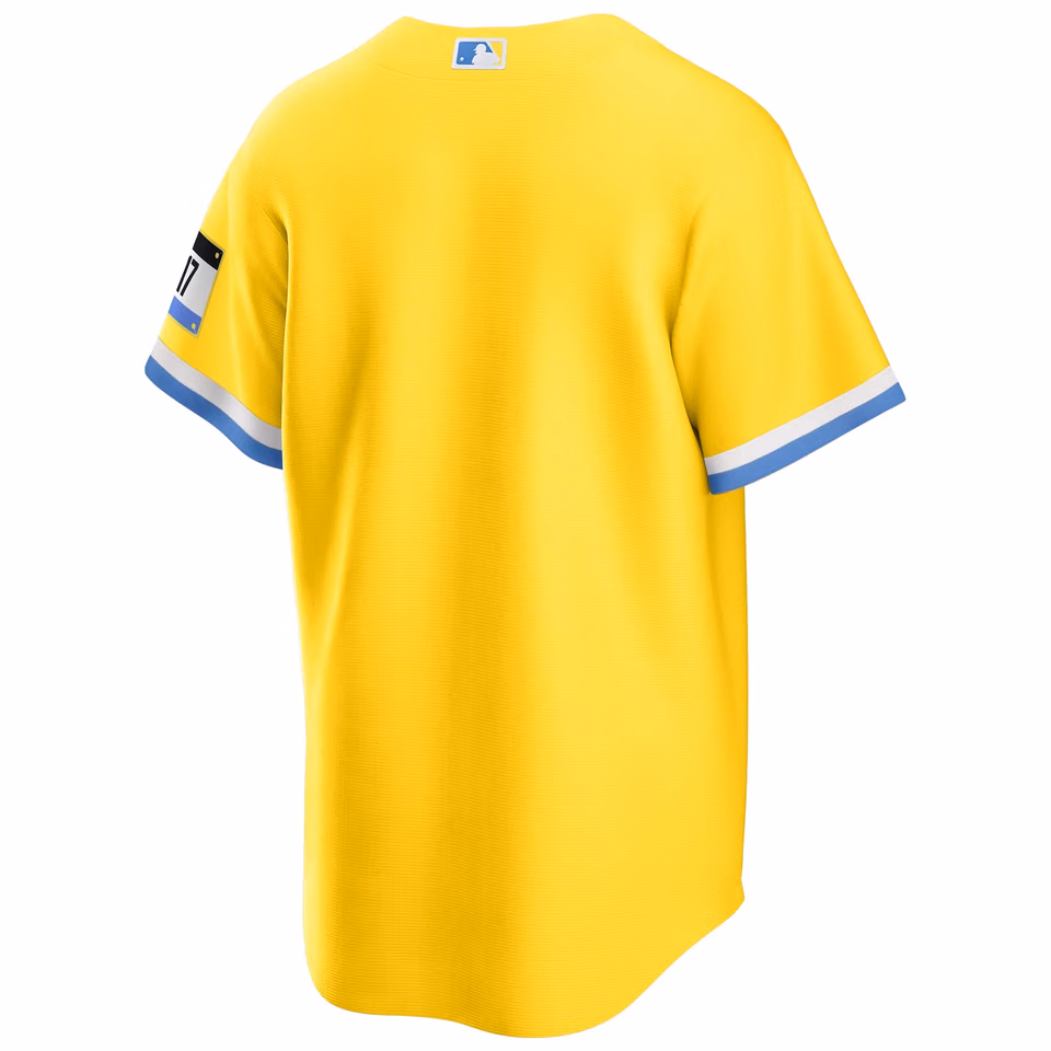 Boston Red Sox Nike Alternate MLB Jersey Yellow view 2