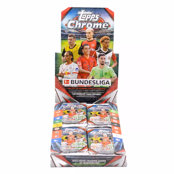 2024/25 Topps Chrome Bundesliga Football Hobby Pack view 2