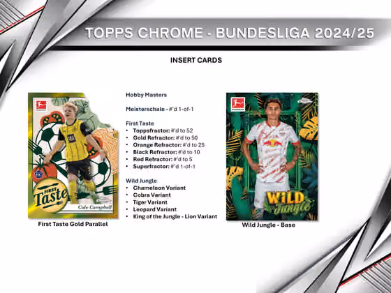 2024/25 Topps Chrome Bundesliga Football Hobby Pack view 4