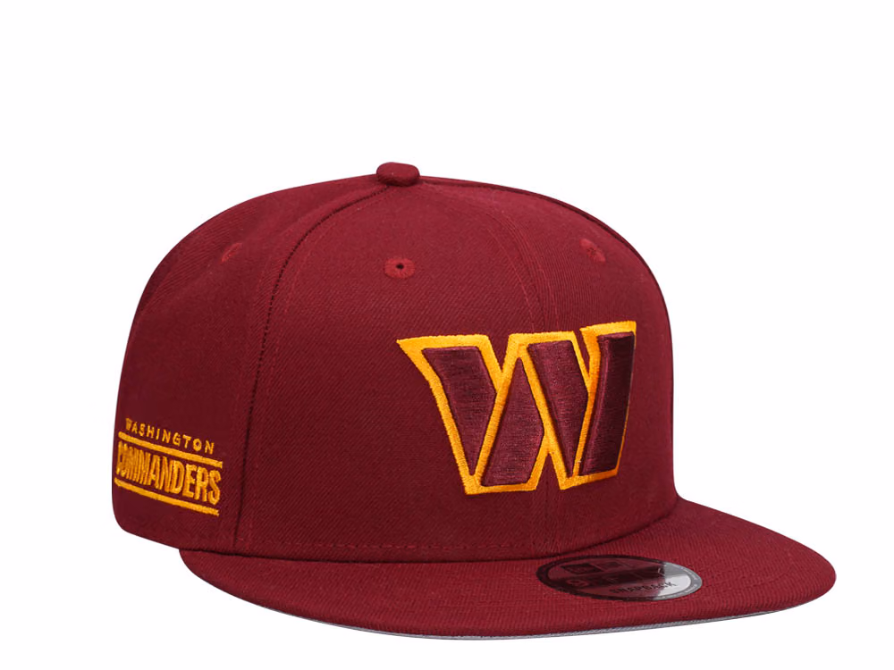 New Era Washington Commanders Maroon Classic Edition 9Fifty Snapback Hat front
