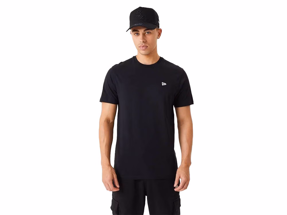 New Era Essentials Black T-Shirt front