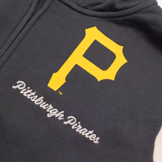Pittsburgh Pirates Run It Down Retro MLB Full-Zip Hoodie view 3