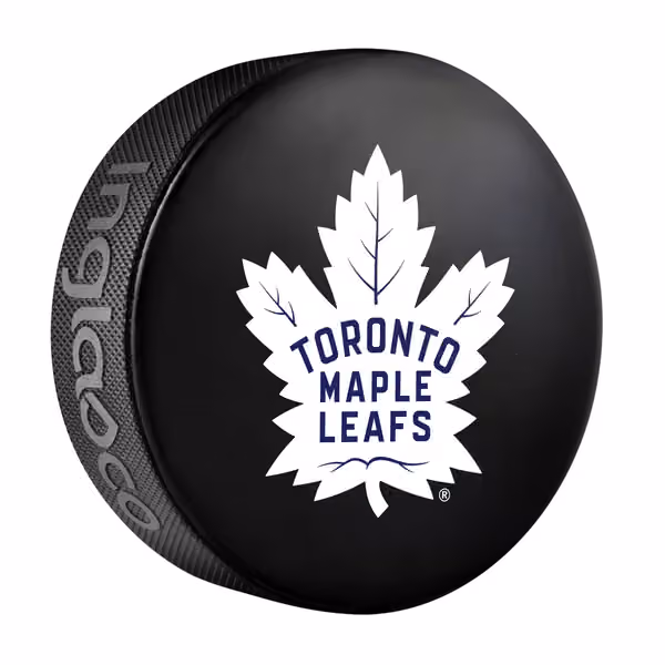 Toronto Maple Leafs Logo Souvenir Collector NHL Puck view 1