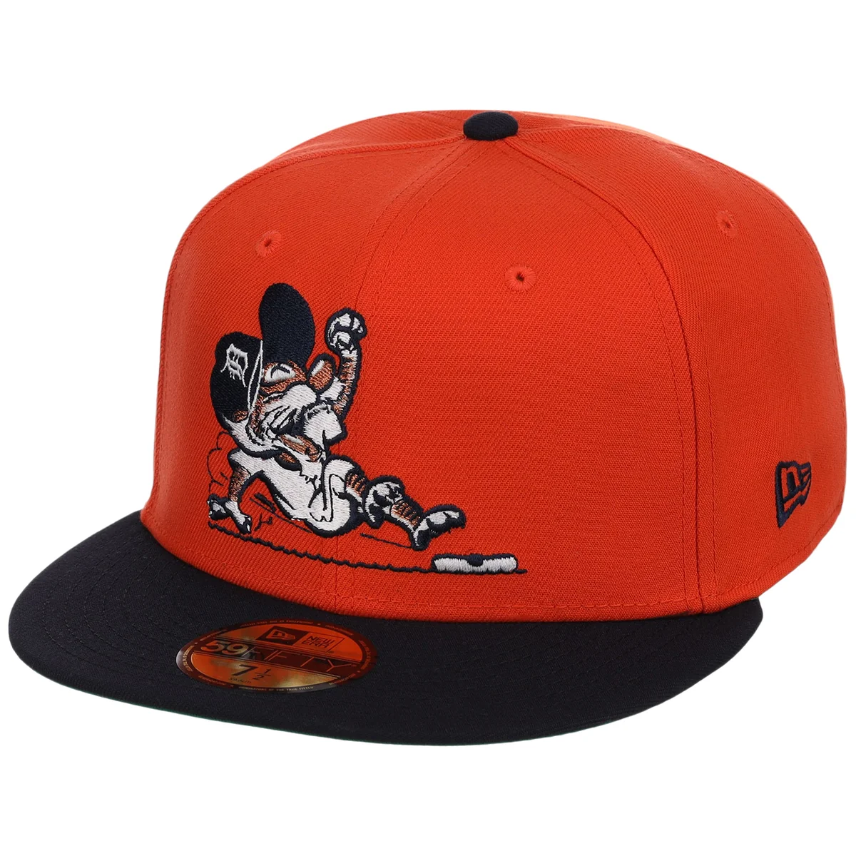 Detroit Tigers Friday Flux New Era 59FIFTY (Orange/Navy) detail view