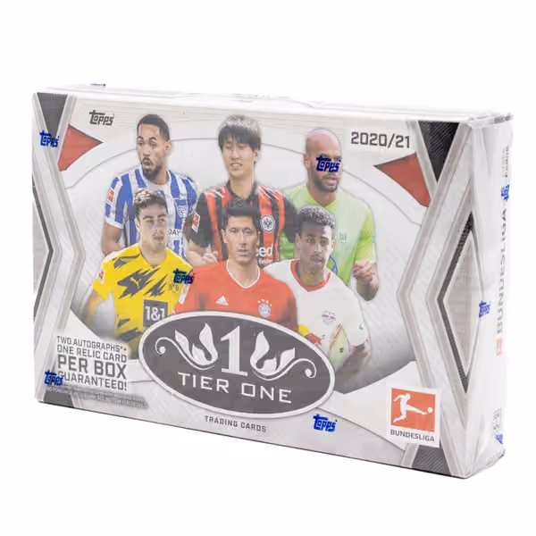 2020/21 Topps Tier One Bundesliga Soccer Hobby Box view 1