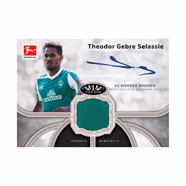 2020/21 Topps Tier One Bundesliga Soccer Hobby Box view 5