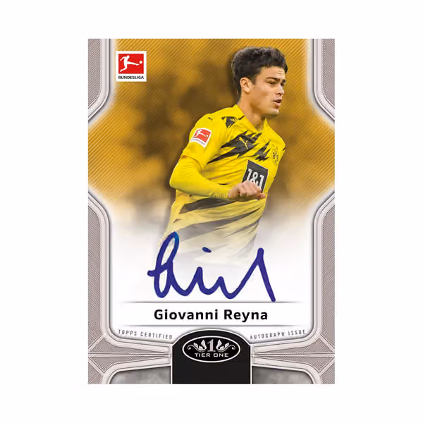 2020/21 Topps Tier One Bundesliga Soccer Hobby Box view 2
