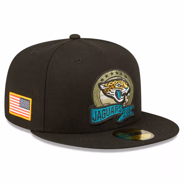 Jacksonville Jaguars 2022 NFL On-Field Salute to Service New Era 59FIFTY Fitted Cap product photo
