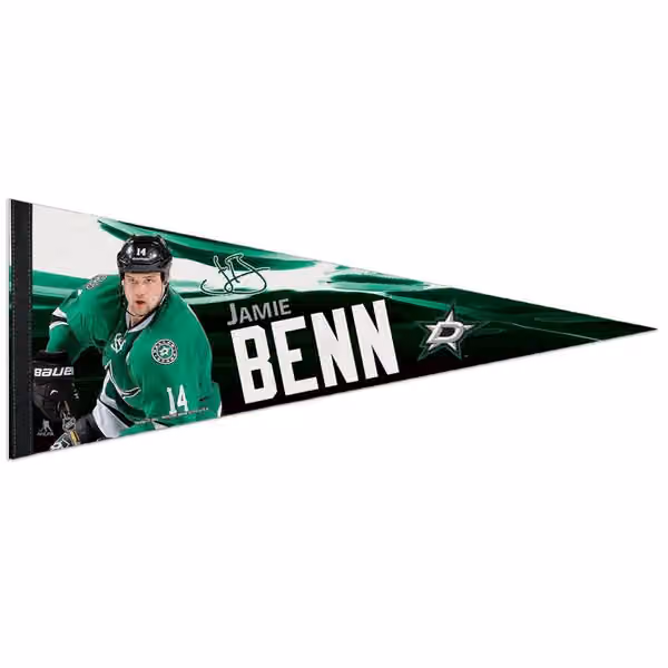 Dallas Stars Jamie Benn Premium NHL Pennant view 1