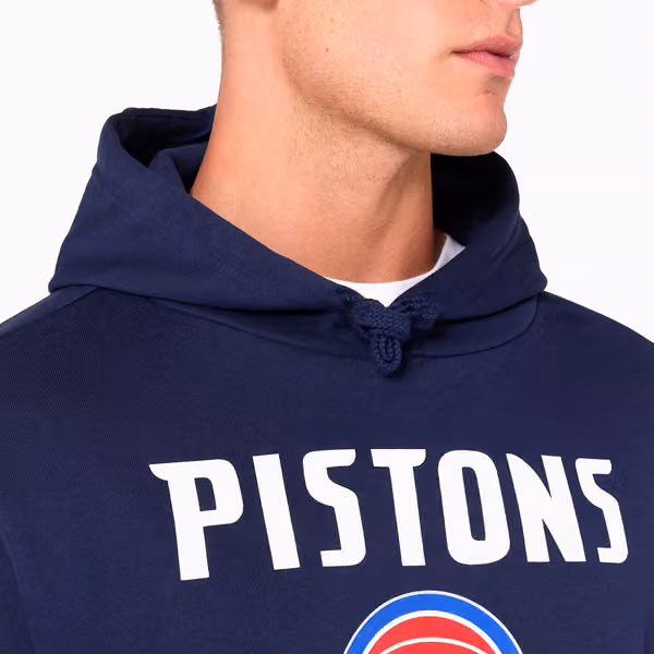 Detroit Pistons Team Logo Hoodie NBA Sweatshirt view 5