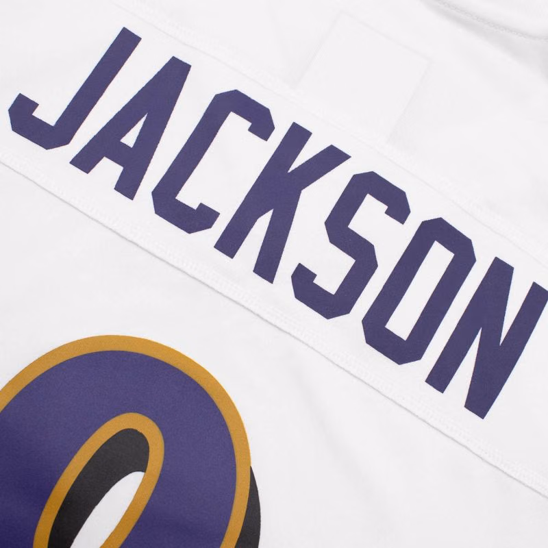 Lamar Jackson #8 Baltimore Ravens Nike Game NFL Jersey White view 4
