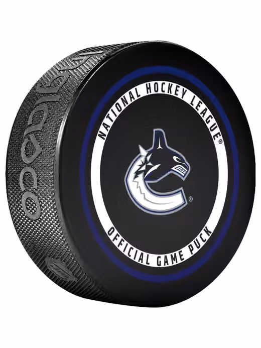 Vancouver Canucks 2026-27 NHL Official Game Puck view 3