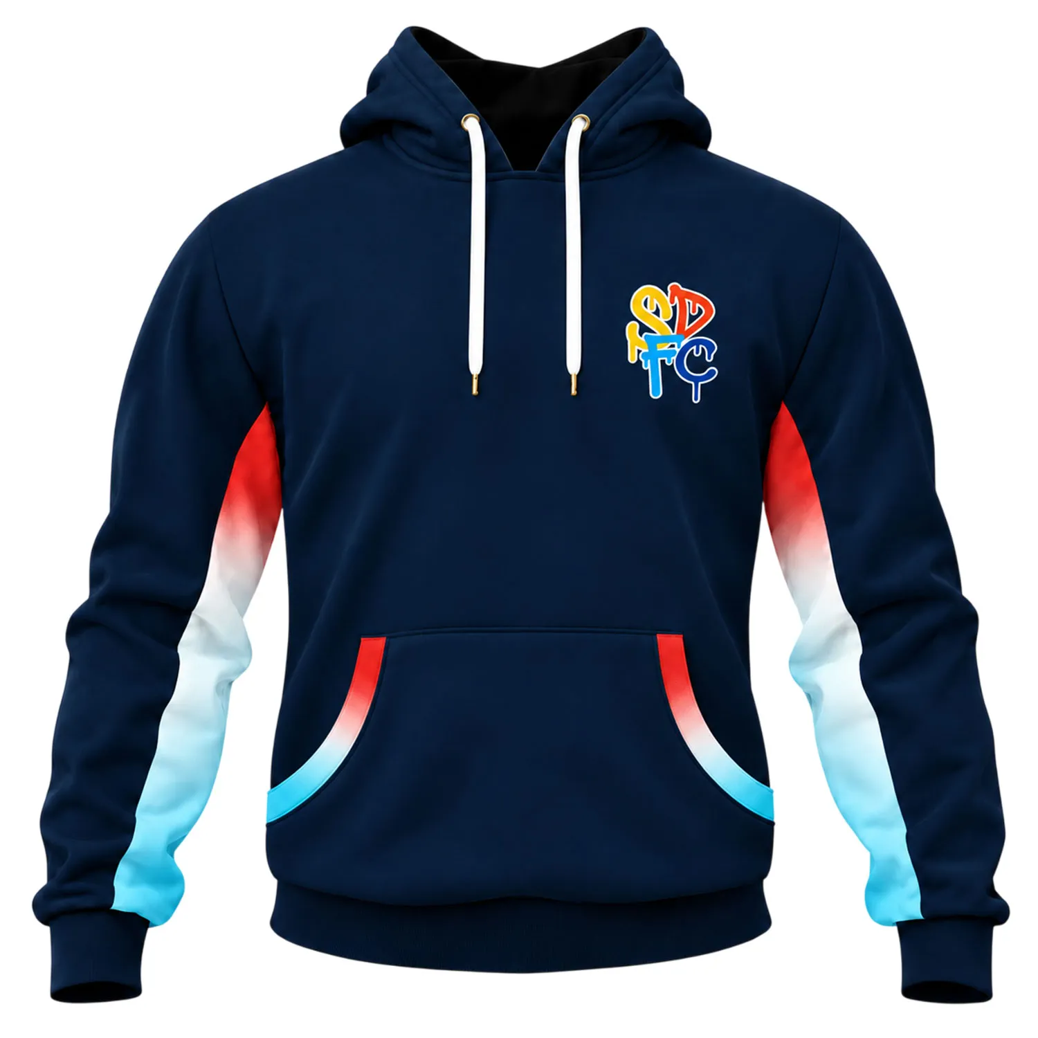 SDFC Hoodie Vibrant Colorblock Design