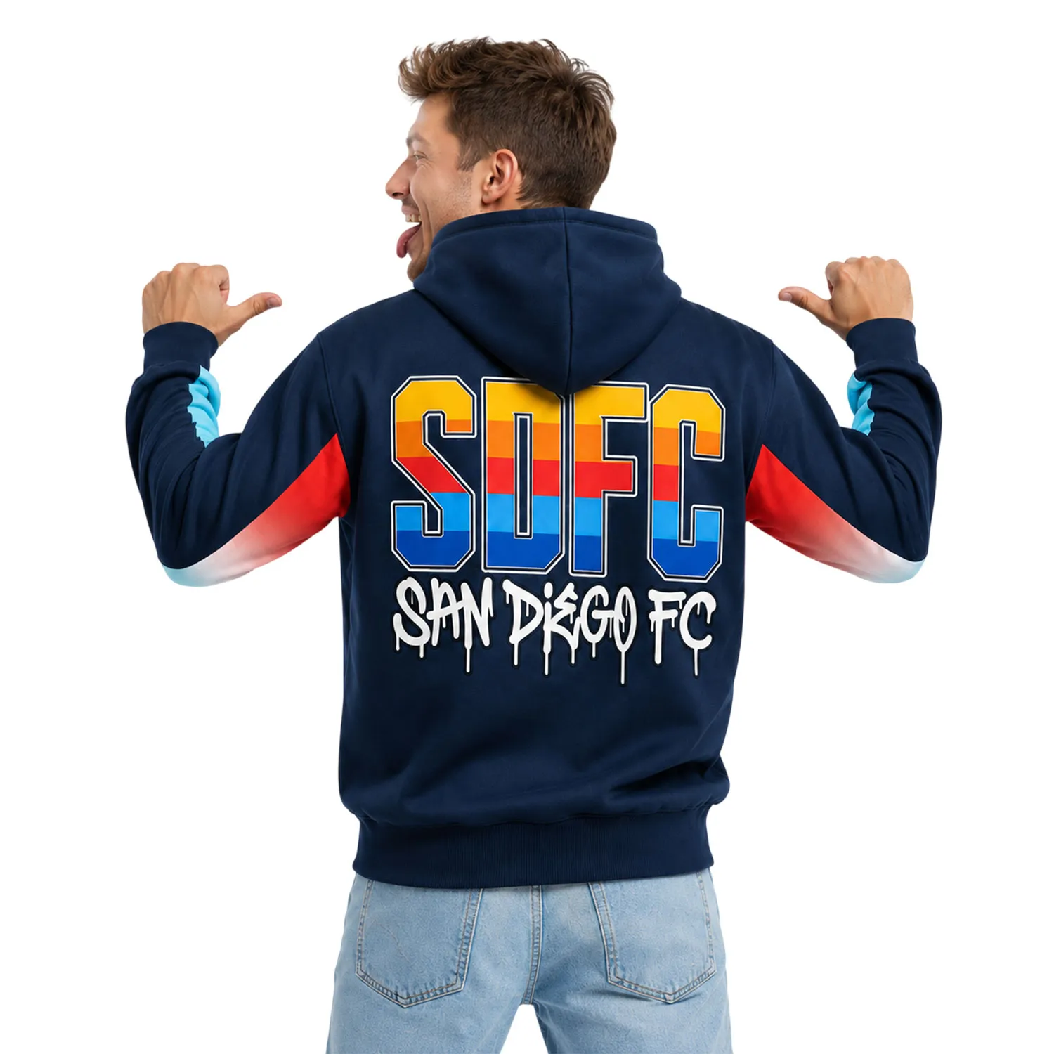 SDFC Hoodie Vibrant Colorblock Design