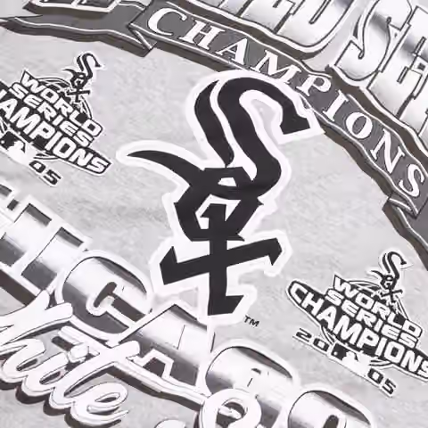 Chicago White Sox 2005 World Series Champions MLB T-Shirt Gray view 3