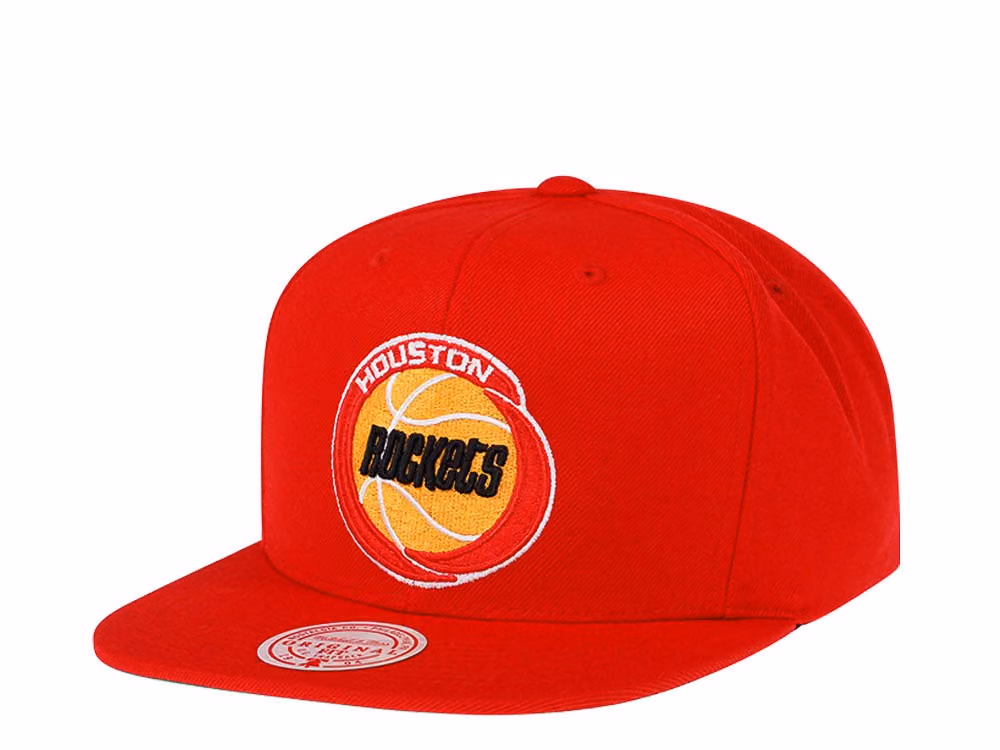 Mitchell & Ness Houston Rockets Hardwood Classics Snapback Hat front
