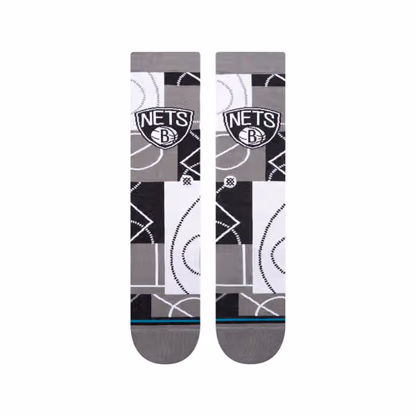 Brooklyn Nets Zone Stance NBA Crew Socks view 2