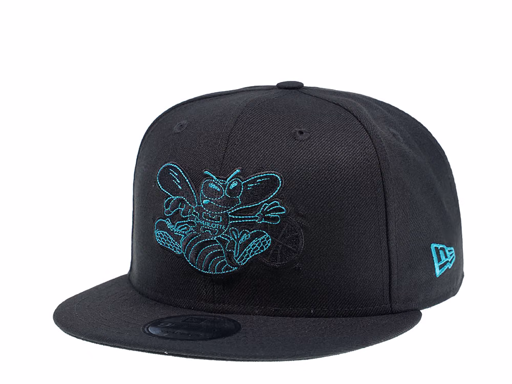 New Era Charlotte Hornets Detail Stitch 9Fifty Snapback Hat front