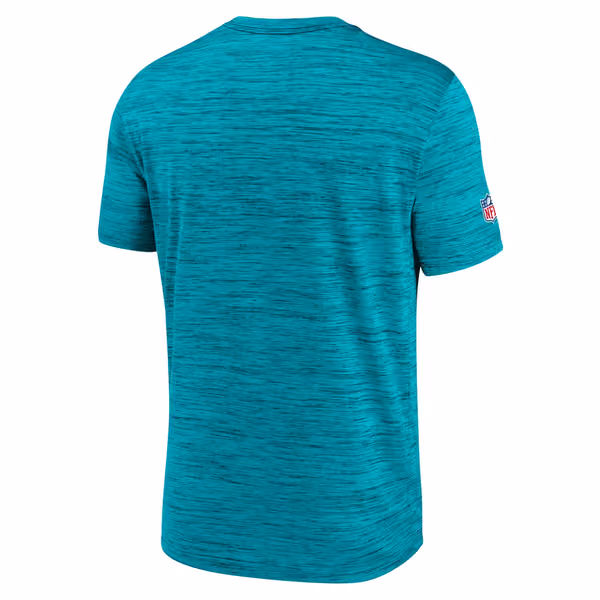 Miami Dolphins 2025 Rivalries Velocity Dri-FIT NFL T-Shirt Aqua view 2