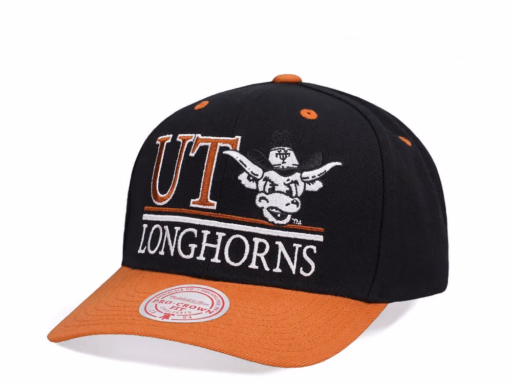 Mitchell & Ness University of Texas Longhorns Pro Crown Fit Snapback Hat front