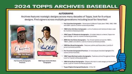 2024 Topps Archives Baseball MLB Blaster Box view 4