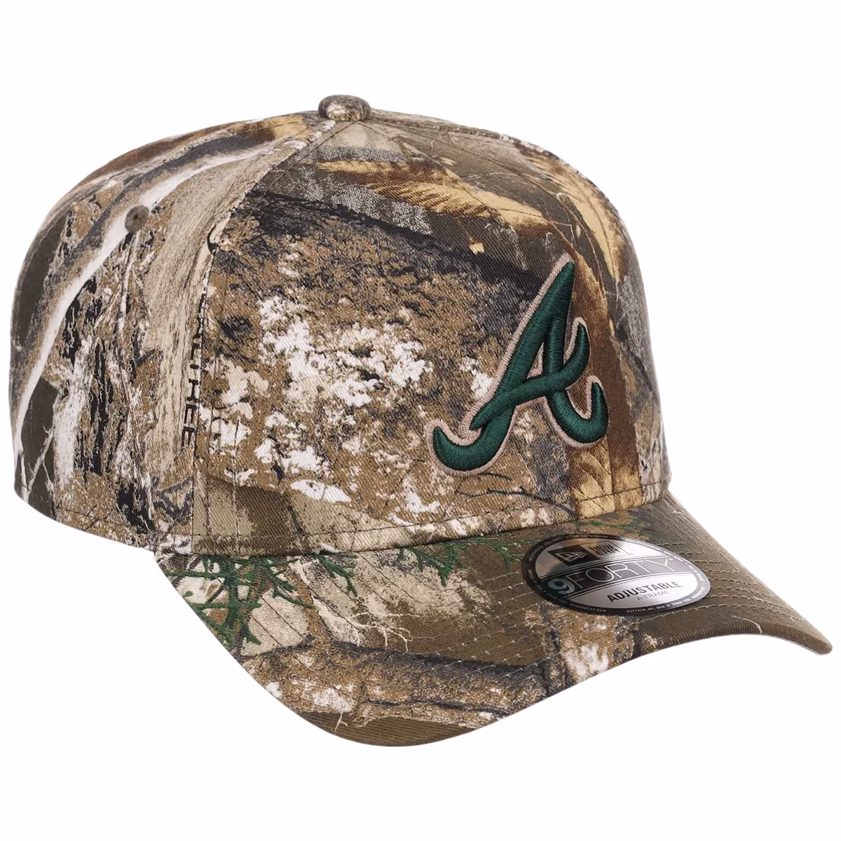 Atlanta Braves MLB Realtree FASHION CORE New Era 9FORTY A-Frame front view