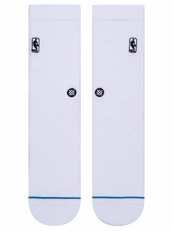 NBA Logoman Crew Socks White view 2