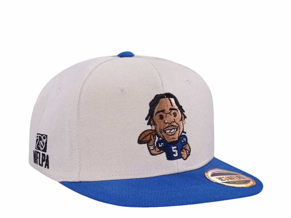 Great Branding Indianapolis Colts Richardson Emoji Two Tone Snapback Hat front