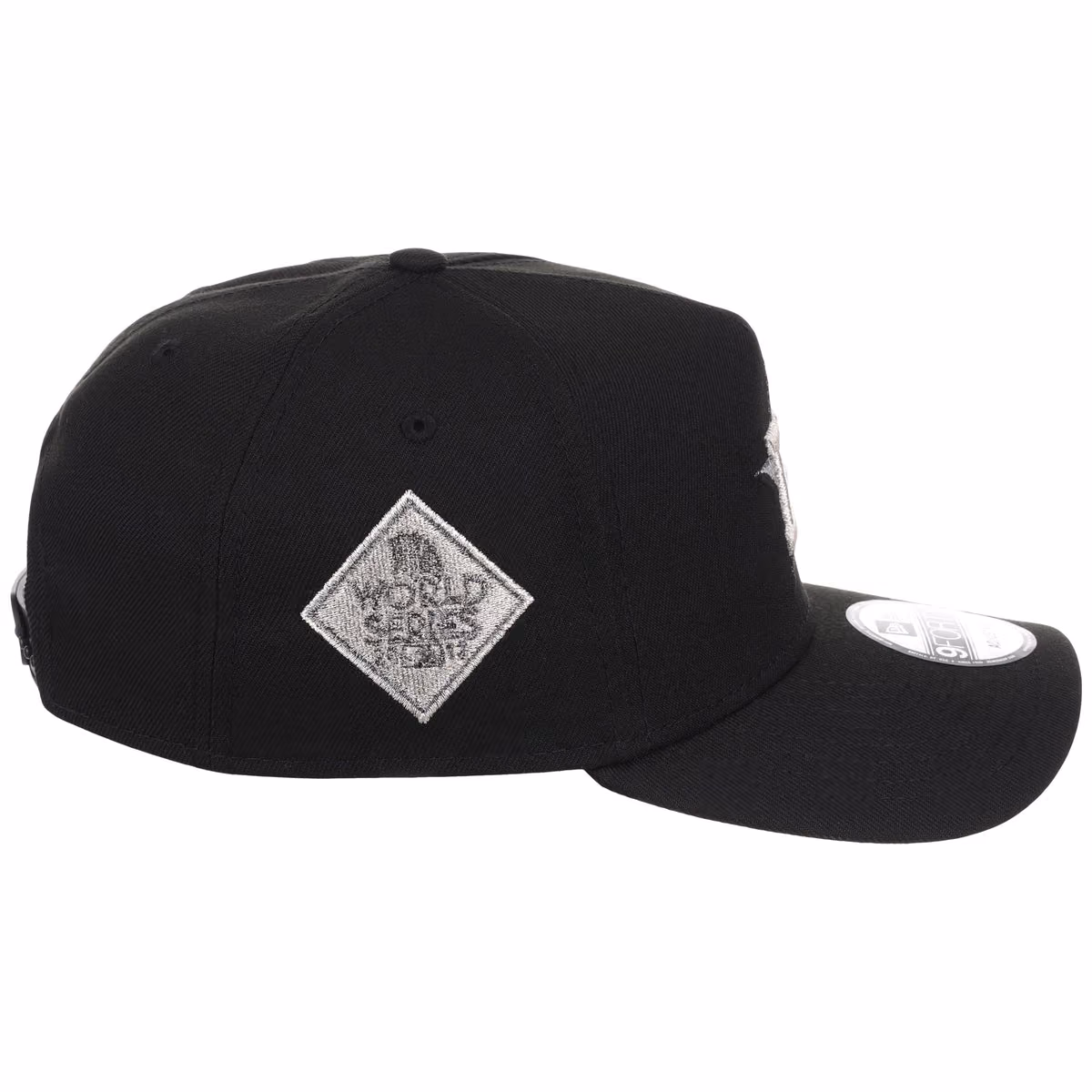 Houston Astros MLB Liquid Titanium New Era 9FORTY A-Frame detail view