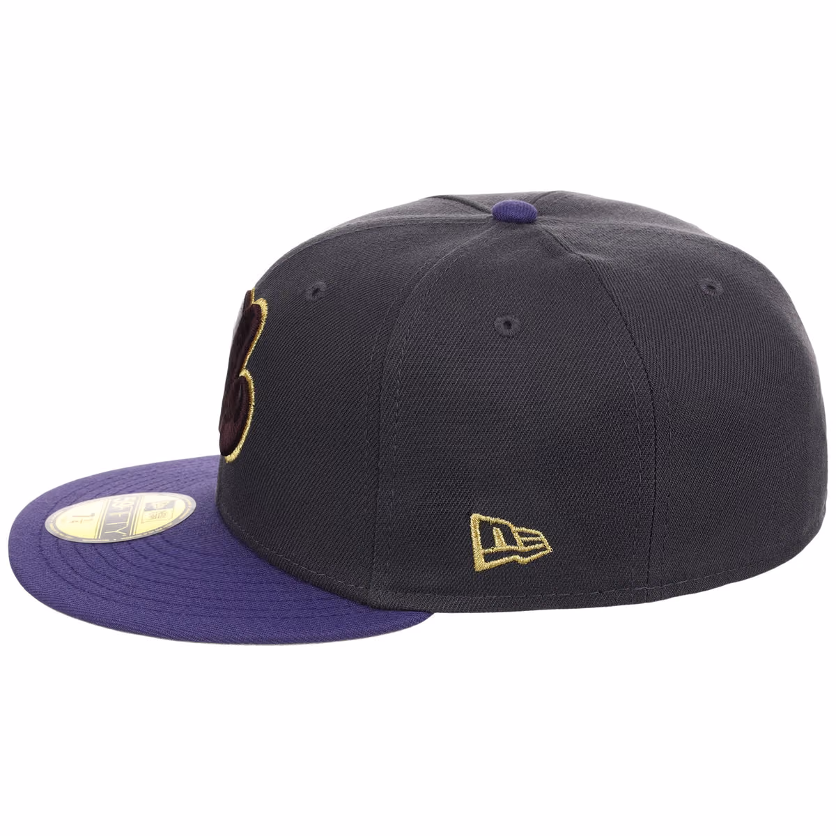 Montreal Expos MLB Midnight Orchid New Era 59FIFTY detail view