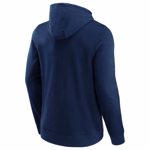 Edmonton Oilers Primary Logo NHL Hoodie Navy view 2