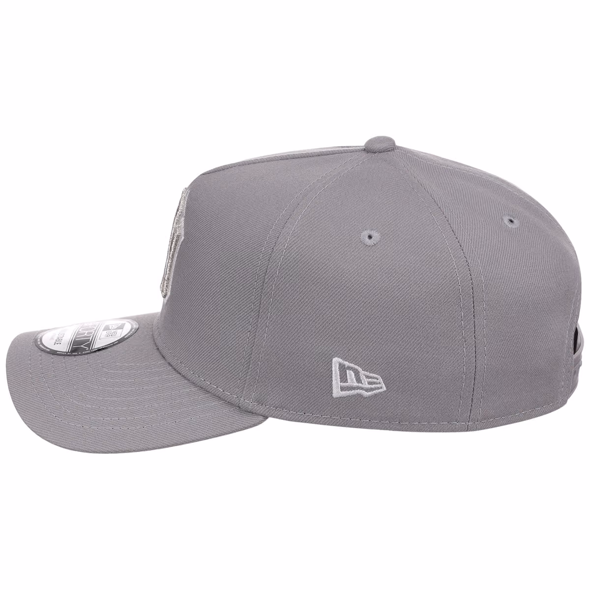 New York Yankees MLB Gray x White FASHION CORE New Era 9FORTY A-Frame detail view