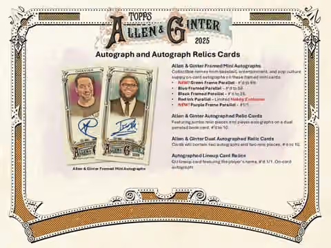 2025 Topps Allen & Ginter Baseball MLB Blaster Box view 7