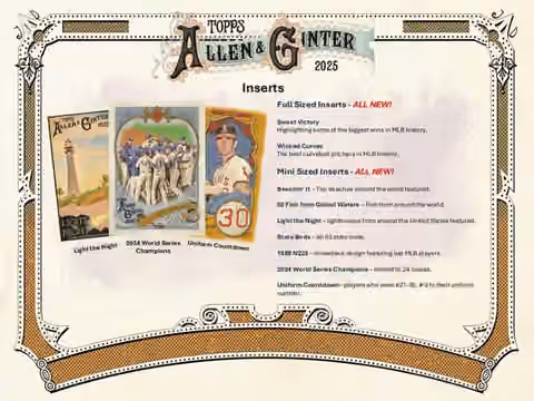 2025 Topps Allen & Ginter Baseball MLB Blaster Box view 8