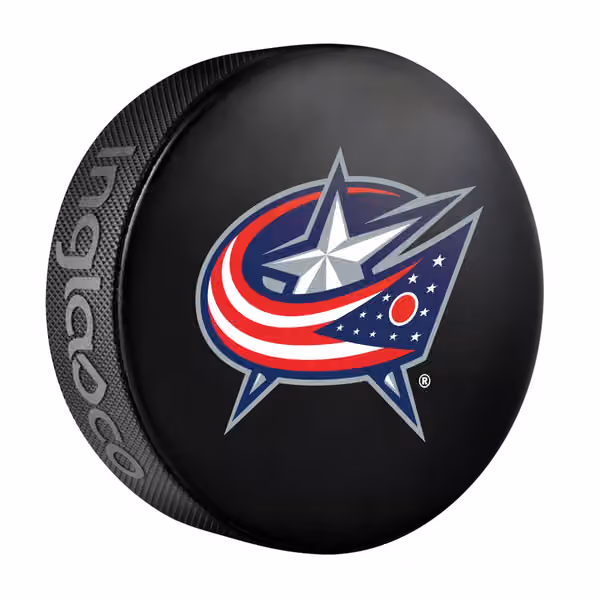 Columbus Blue Jackets Logo Souvenir Collector NHL Puck view 1