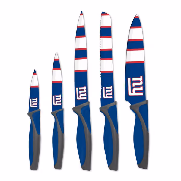 New York Giants NFL 5-Piece Kitchen Knife Set view 1