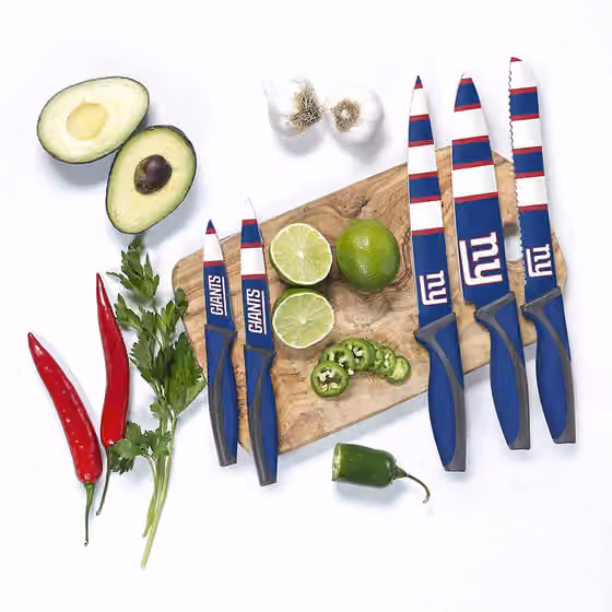 New York Giants NFL 5-Piece Kitchen Knife Set view 4