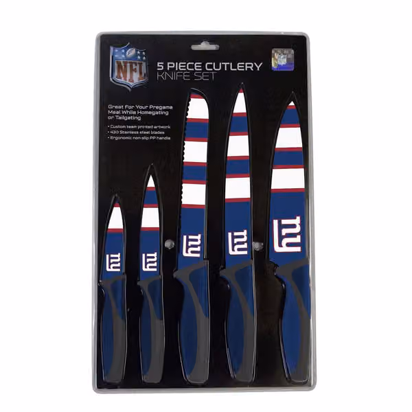 New York Giants NFL 5-Piece Kitchen Knife Set view 3