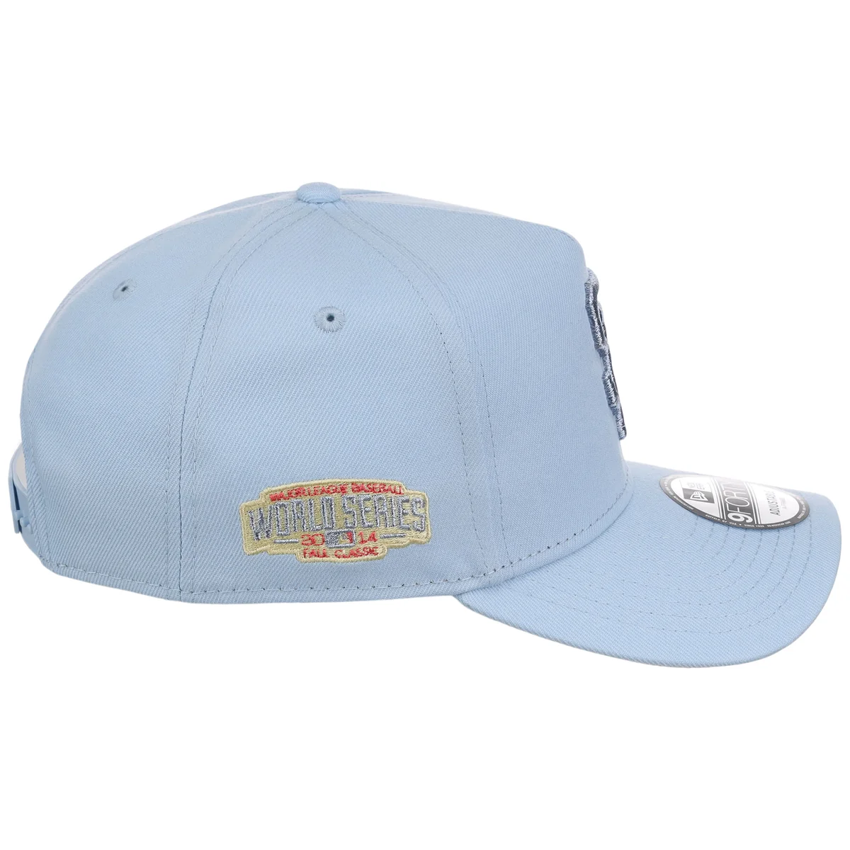 San Francisco Giants MLB Glacial Blue New Era 9FORTY A-Frame detail view