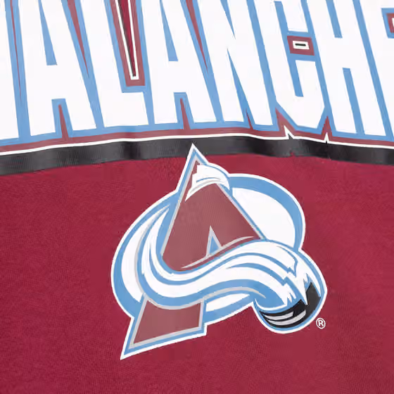 Colorado Avalanche All Over Mitchell & Ness NHL Crew Fleece Pullover view 3