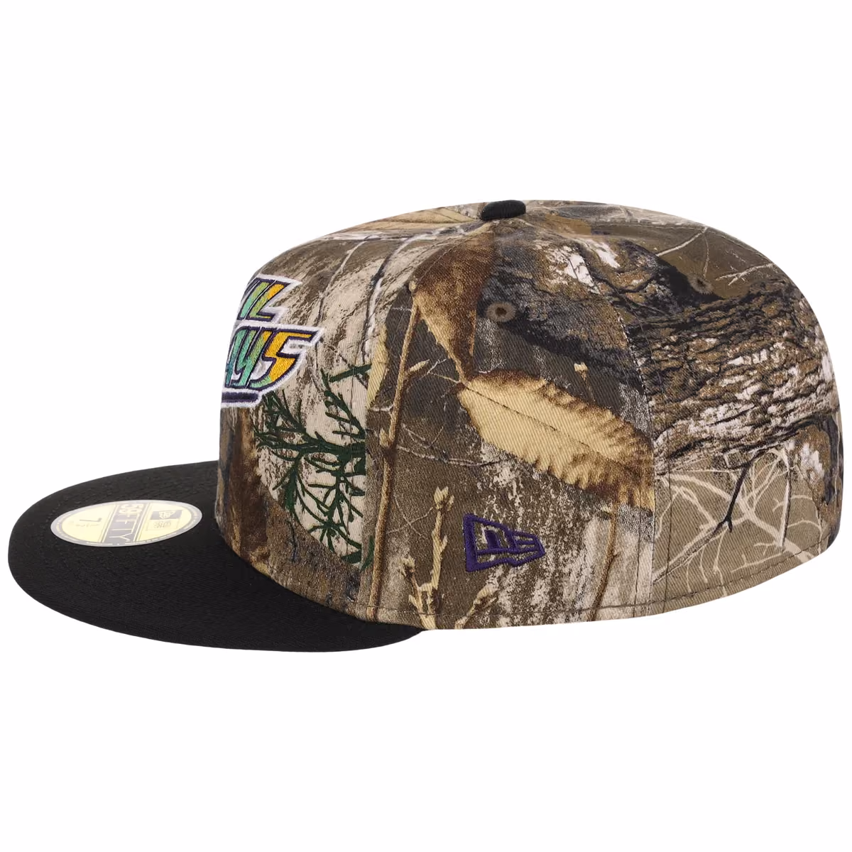Tampa Bay Rays MLB Realtree OTC New Era 59FIFTY detail view