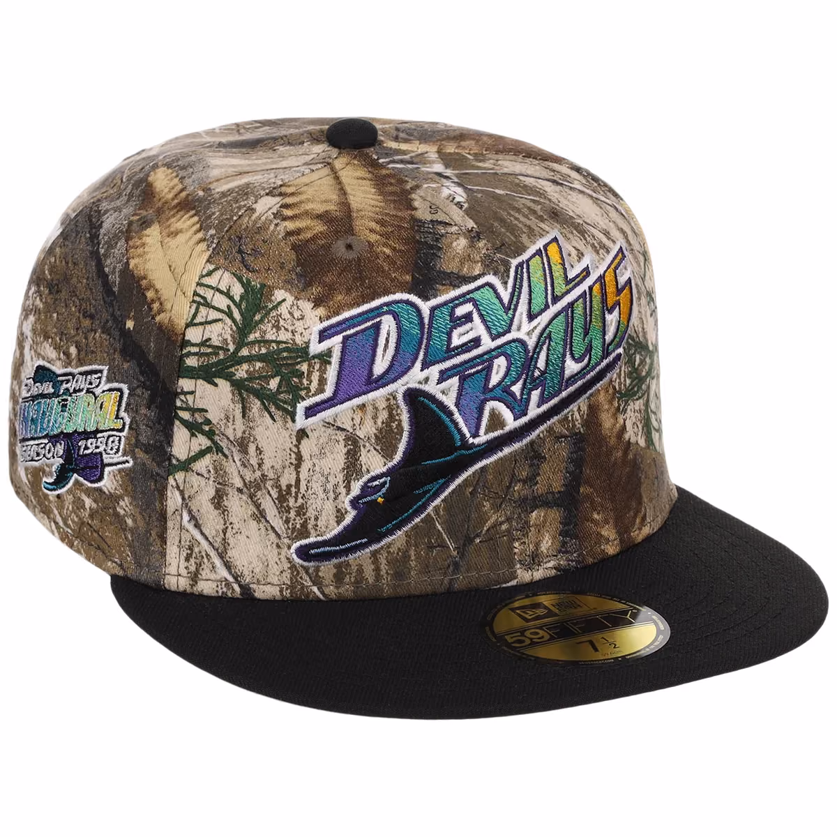 Tampa Bay Rays MLB Realtree OTC New Era 59FIFTY front view