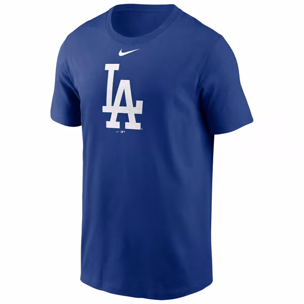 Los Angeles Dodgers Nike Fuse Logo MLB T-Shirt Blue view 1