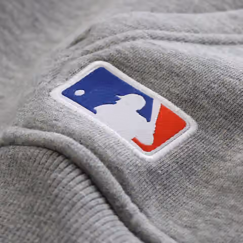 Major League Baseball Logo Hoodie MLB Grey view 3