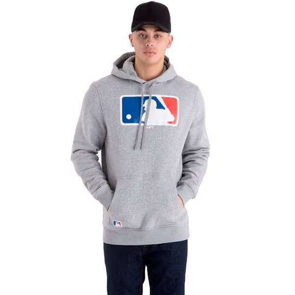 Major League Baseball Logo Hoodie MLB Grey view 1