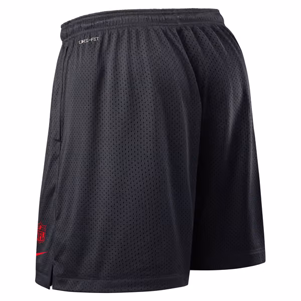 Houston Texans 2025 NFL Sideline Reversible Mesh Nike Dri-FIT Shorts Navy view 3